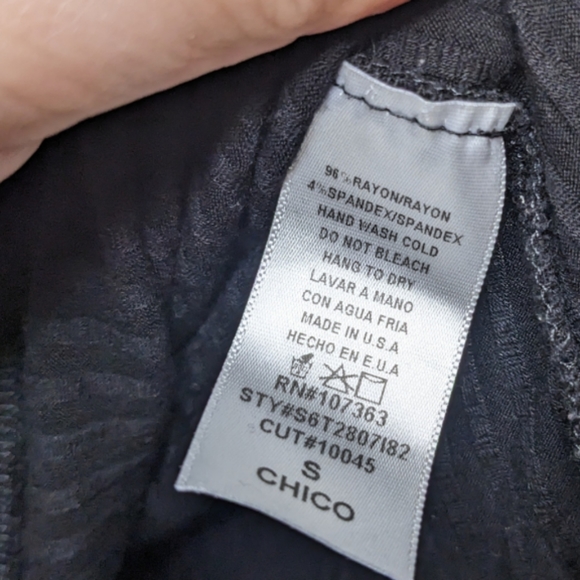 Black Criss Cross Open Back Long Sleeve Top S ✨🖤 - Picture 5 of 10